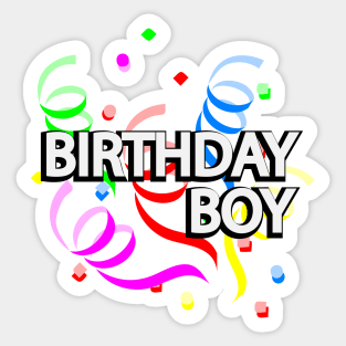 Birthday boy artistic design Sticker